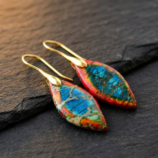 Bohemian Stone Drop Earrings 99567906