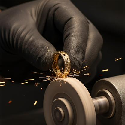 Bright Hollow Gold Ring
