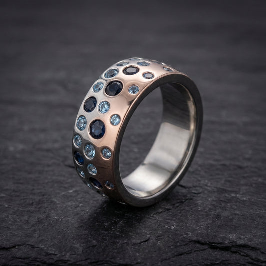 Classic Blue Zirconia Ring 75755669