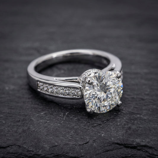Classic Crystal Engagement Ring 57788092