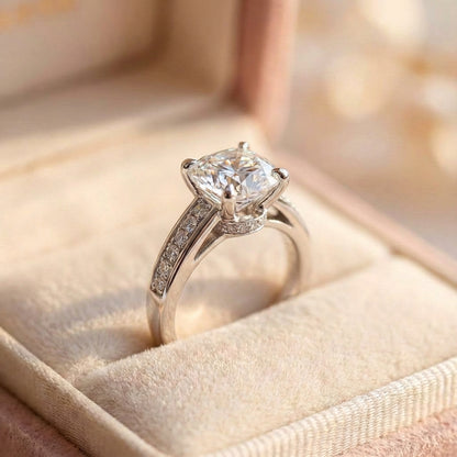 Classic Crystal Engagement Ring
