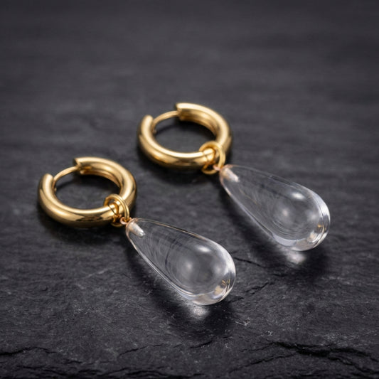 Classic Gold Waterdrop Earrings 46919295