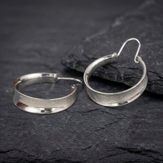 Classic Silver Hoop Earrings 81318206