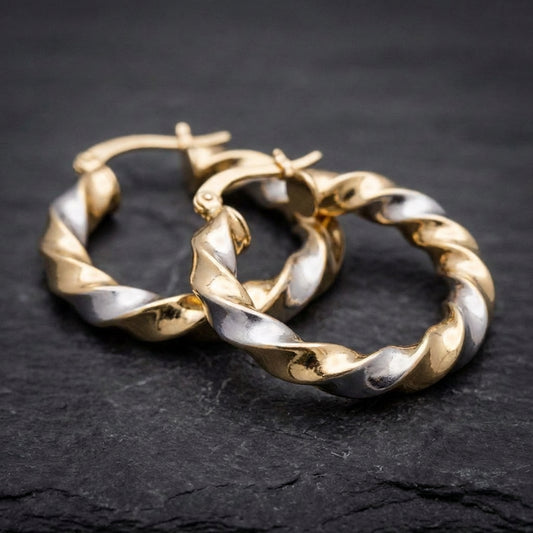 Classic Twisted Hoop Earrings 74572725