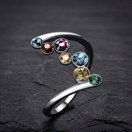 Colorful Crystal Statement Ring 65564680