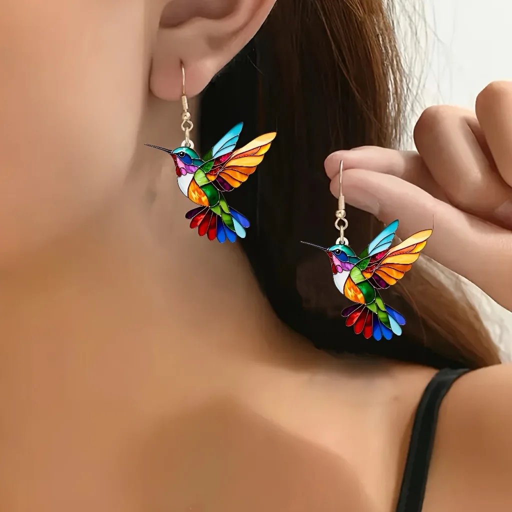Colorful Hummingbird Earrings 42916158 01 (1)