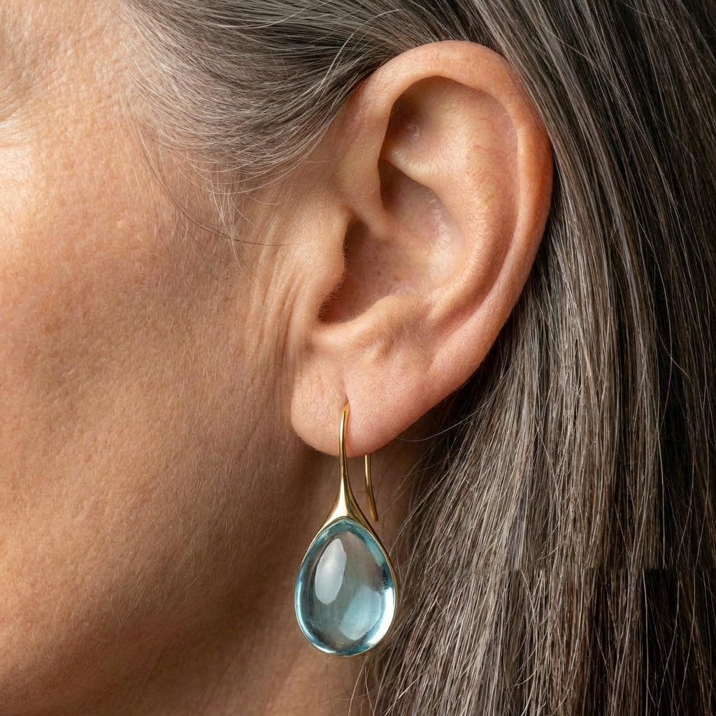 Crystal Drop Earrings In Gold And Silver