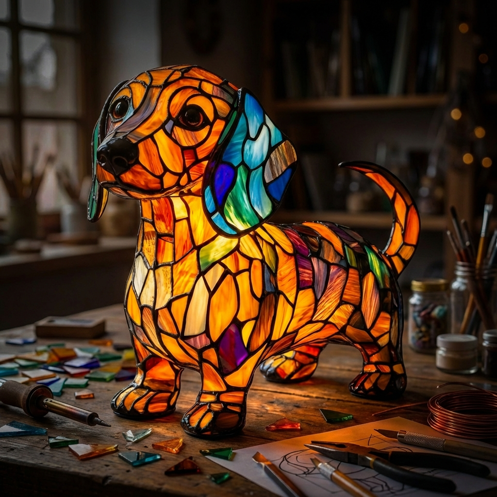 Dachshund Standing Lamp