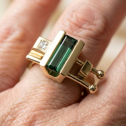 Delicate Artisan Gold Ring