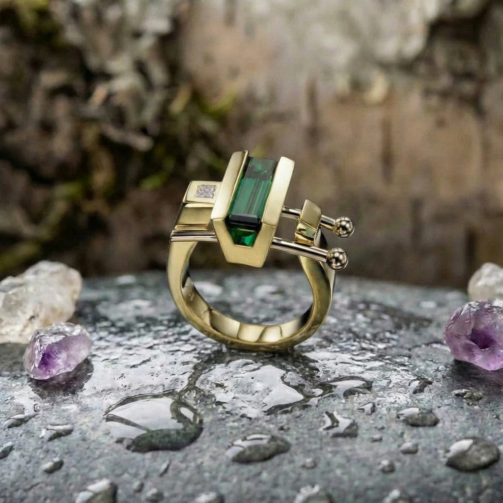 Delicate Artisan Gold Ring