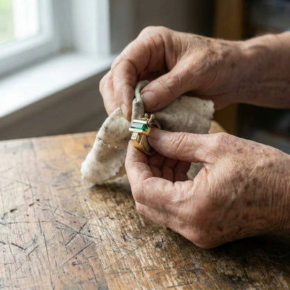 Delicate Artisan Gold Ring