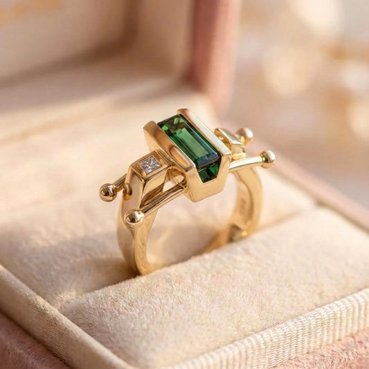 Delicate Artisan Gold Ring