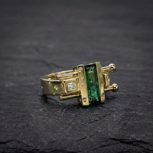 Delicate Artisan Gold Ring