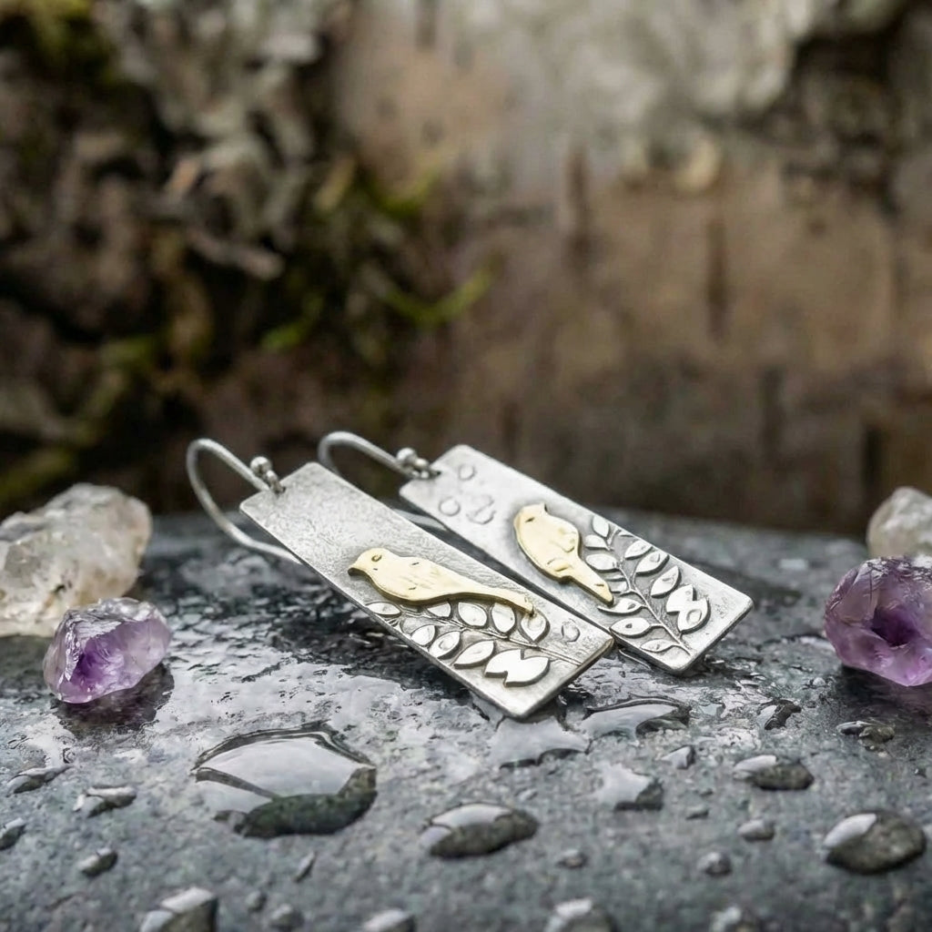 Elegant Bird Dangle Earrings
