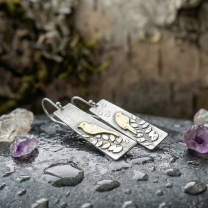 Elegant Bird Dangle Earrings