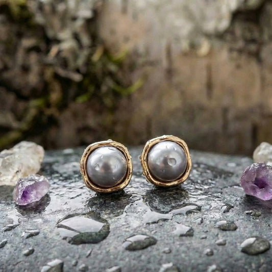 Elegant Black Pearl Earrings
