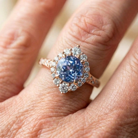 Elegant Blue Sapphire Ring