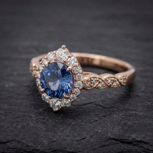 Elegant Blue Sapphire Ring 22613921