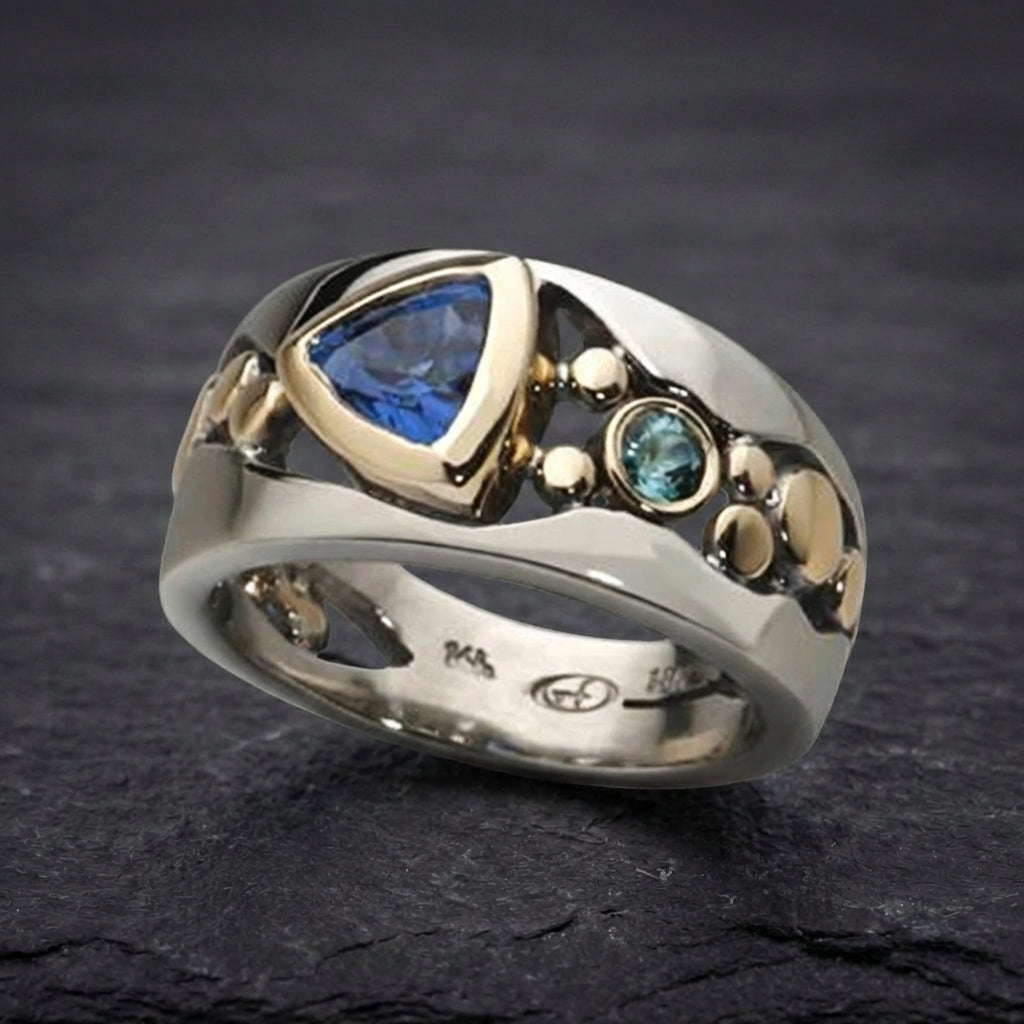 Elegant Blue Sapphire Ring 85923528