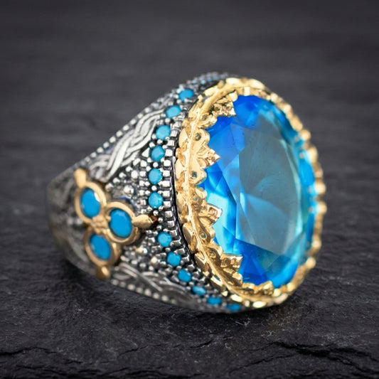 Elegant Blue Zircon Ring 39951990