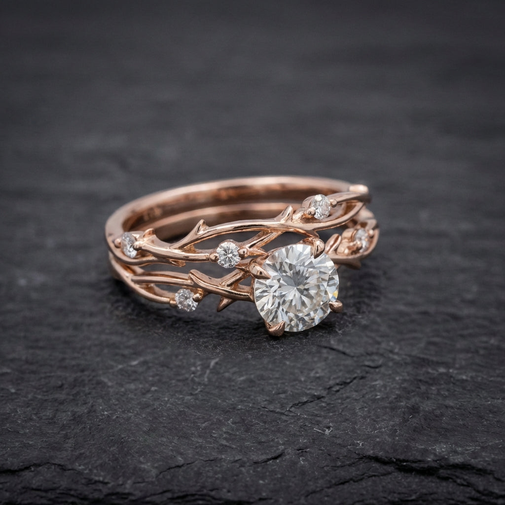 Elegant Branch Diamond Ring 53479704