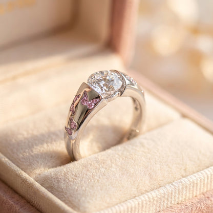 Elegant Butterfly Diamond Ring