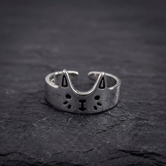 Elegant Cat Face Ring 71150803