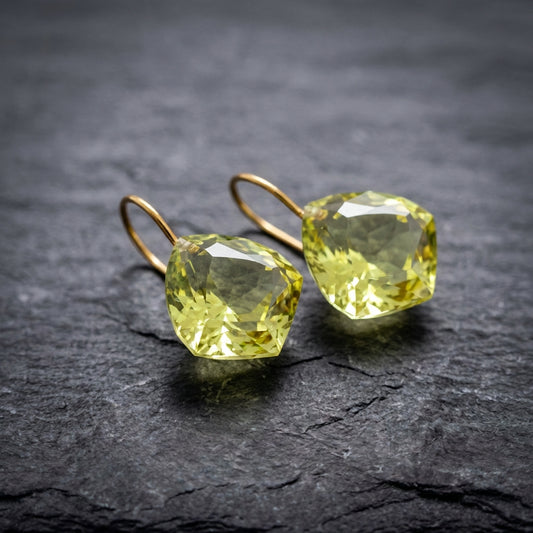 Elegant Citrine Drop Earrings 65633741