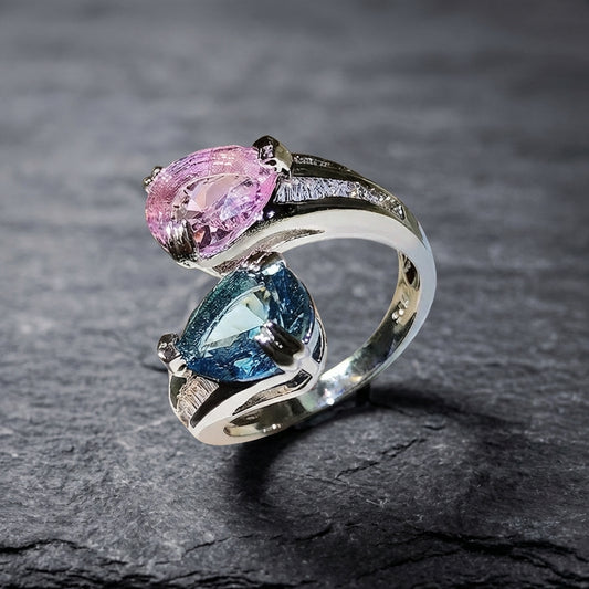 Elegant Crystal Cocktail Ring 55511400