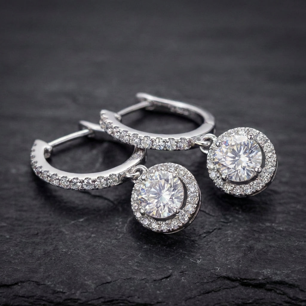 Elegant Crystal Dangle Earrings 41957381