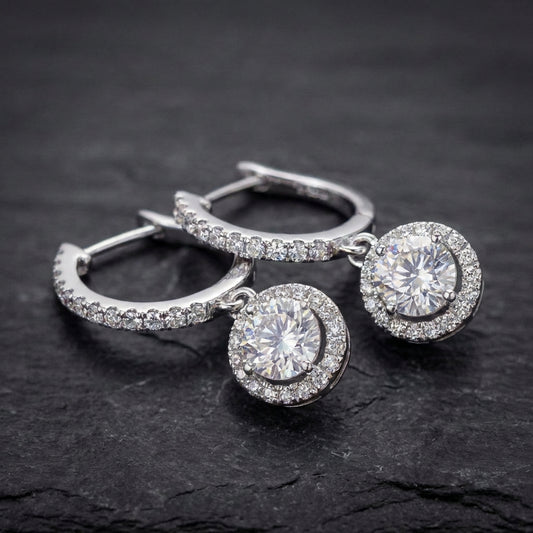 Elegant Crystal Dangle Earrings 41957381