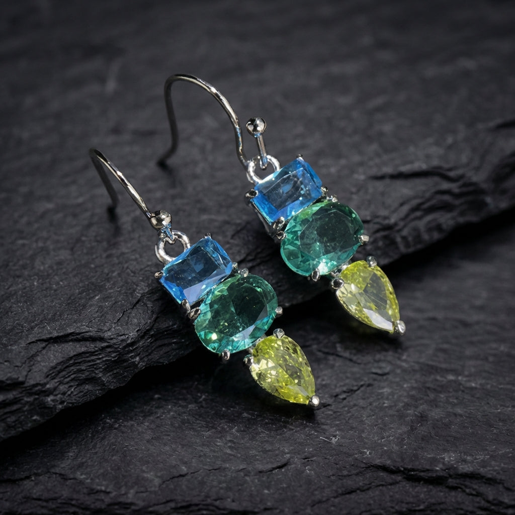 Elegant Crystal Dangle Earrings 92418242