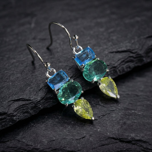 Elegant Crystal Dangle Earrings 92418242