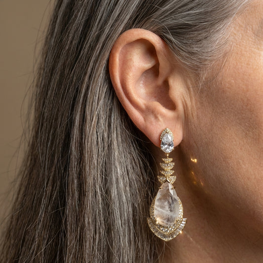 Elegant Crystal Drop Earrings