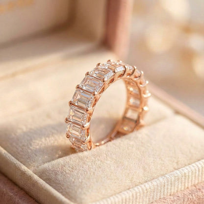 Elegant Crystal Engagement Ring