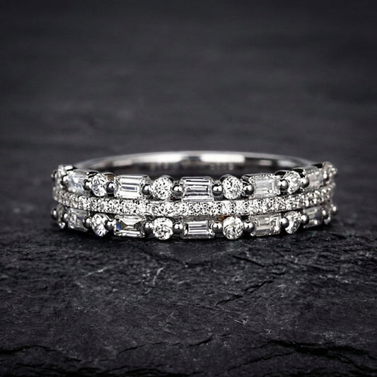 Elegant Crystal Engagement Ring 62408661