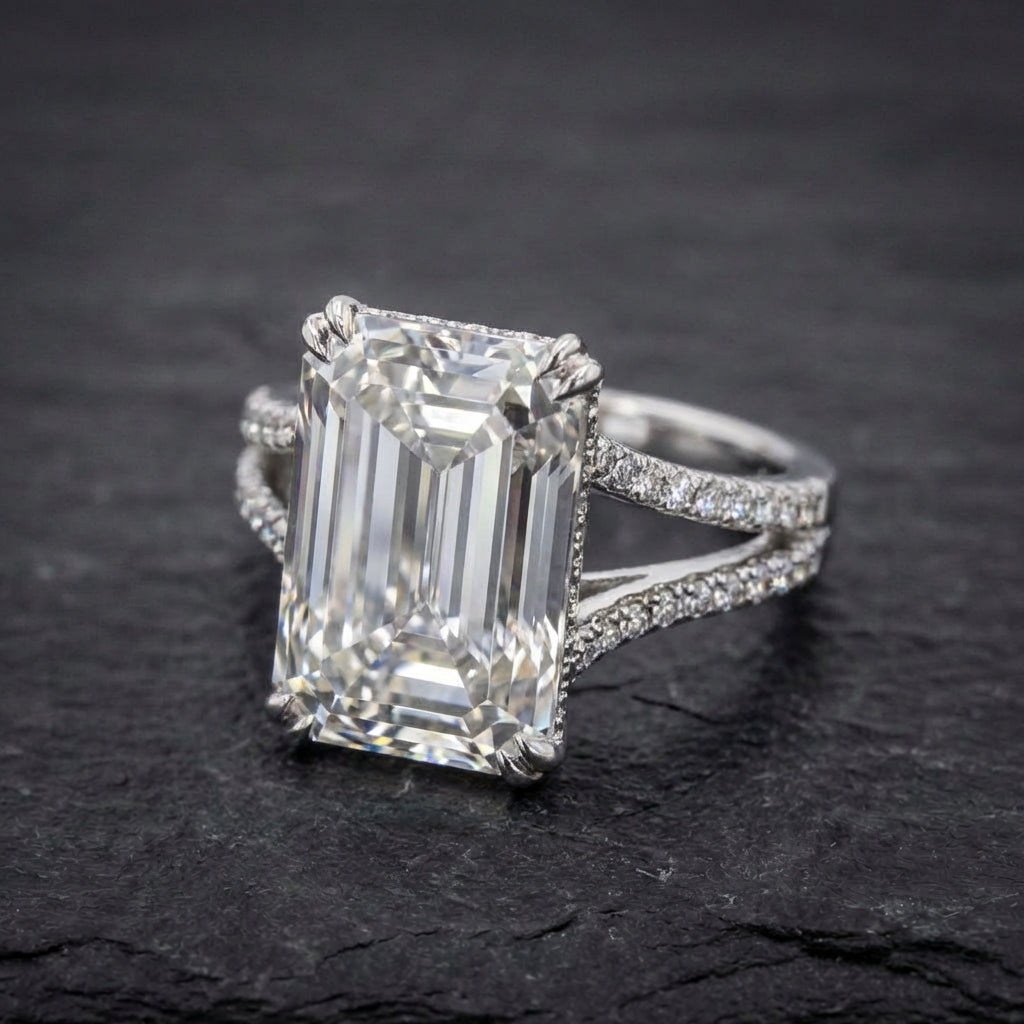 Elegant Crystal Geometric Ring 05838398