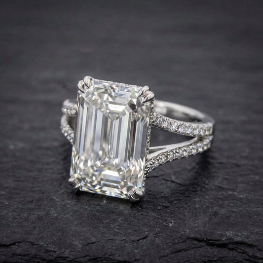 Elegant Crystal Geometric Ring 05838398