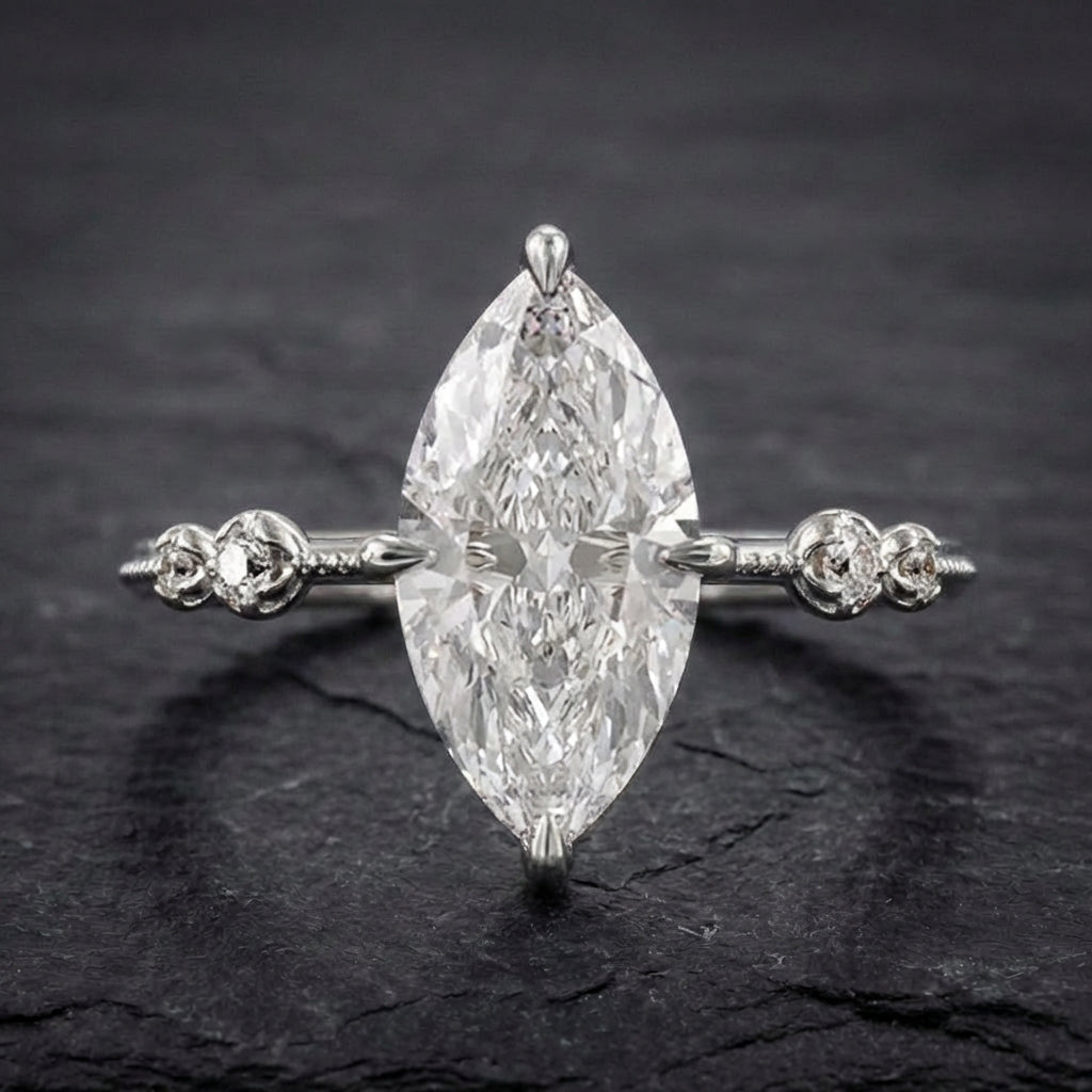 Elegant Crystal Marquise Ring 68348500