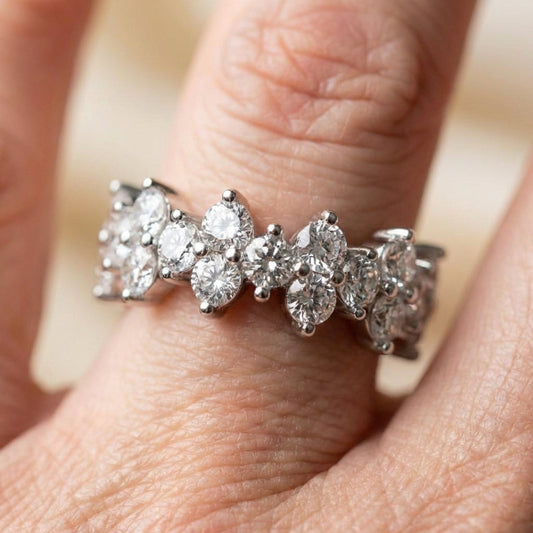 Elegant Crystal Promise Ring