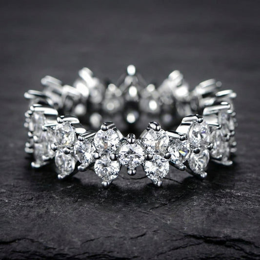 Elegant Crystal Promise Ring 53615545