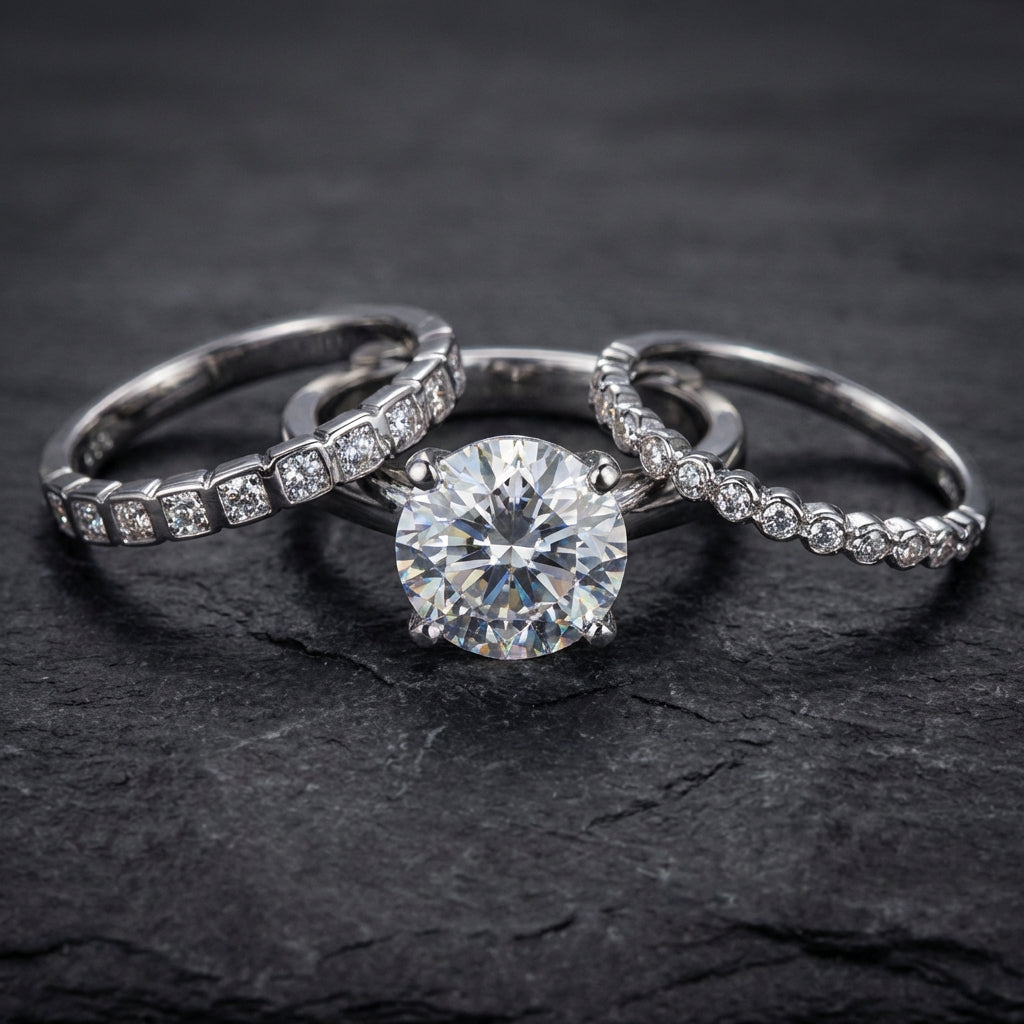 Elegant Crystal Ring Set 33109338