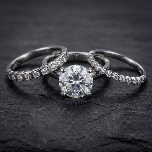 Elegant Crystal Ring Set 33109338