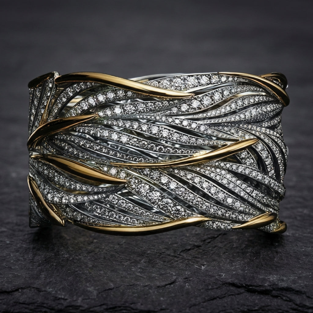 Elegant Crystal Statement Ring 29583097
