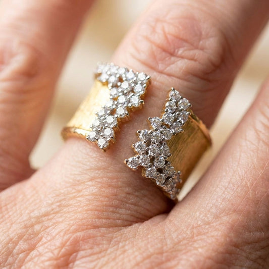 Elegant Crystal Statement Ring