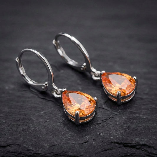 Elegant Crystal Teardrop Earrings 03536423
