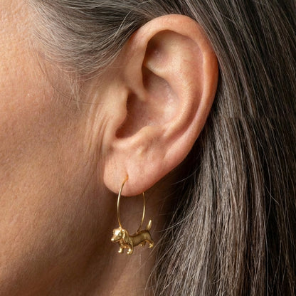 Elegant Dachshund Earrings