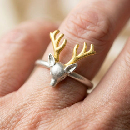 Elegant Deer Antler Ring