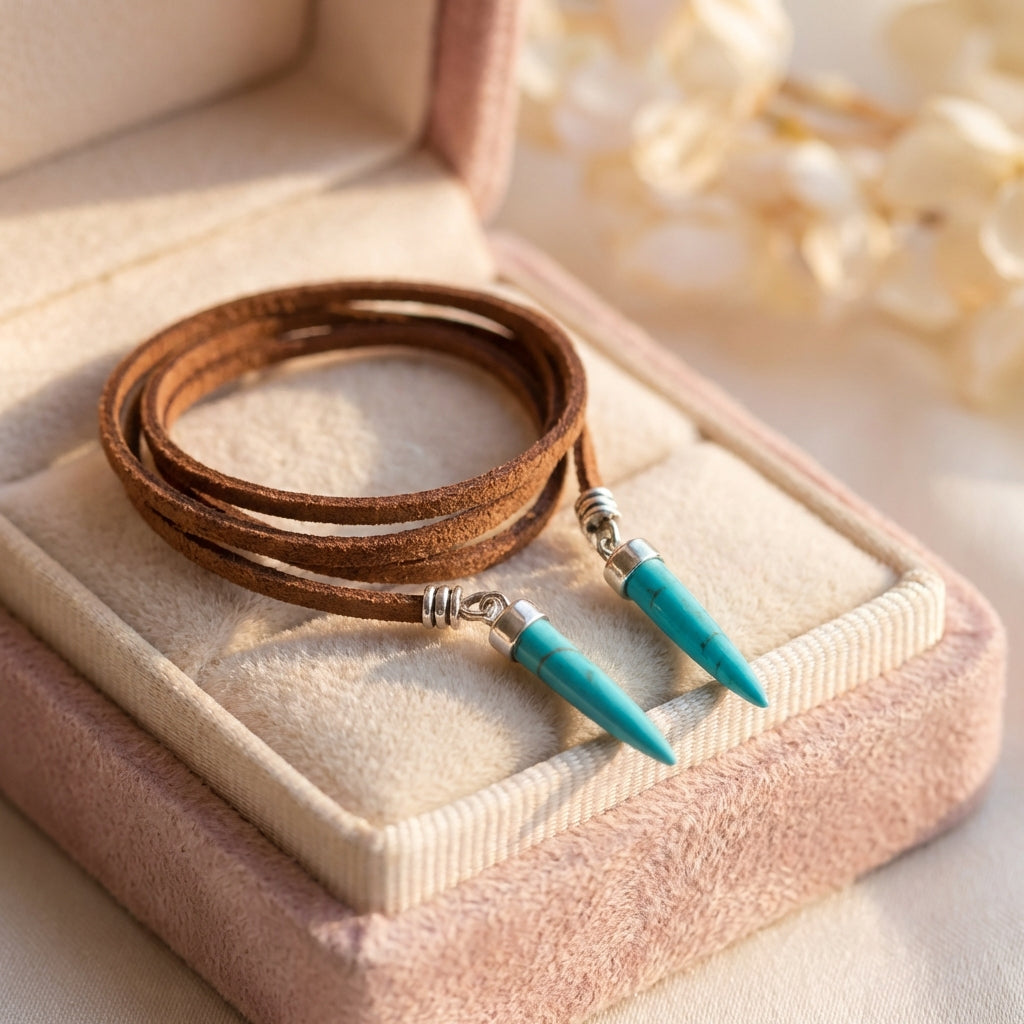 Elegant Double Wrap Turquoise