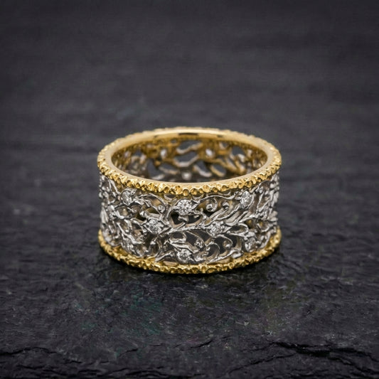 Elegant Dualtone Grace Ring